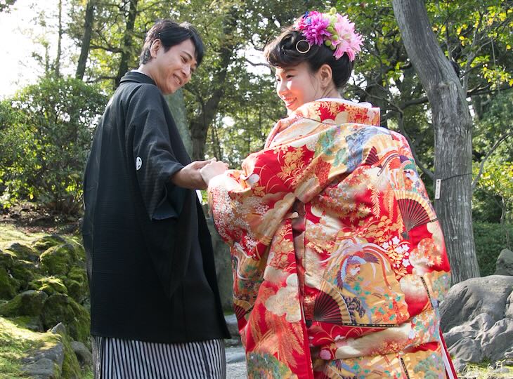 白無垢着付け